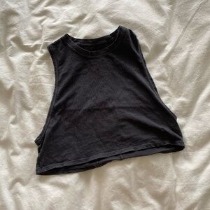 aerie high-neck cropped tank top